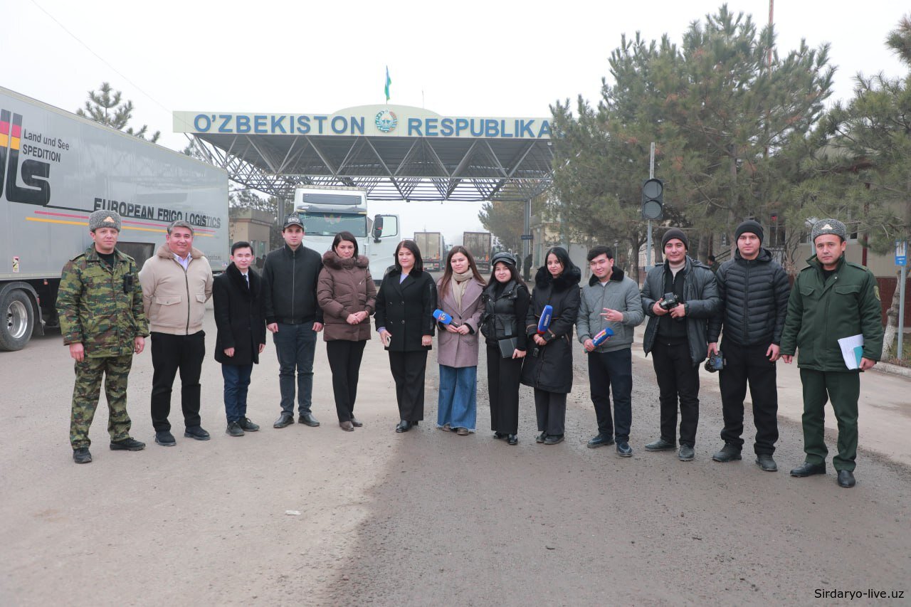 Сирдарё чегара божхона постида замонавий рентген назорати: пресс-тур таассуротлари