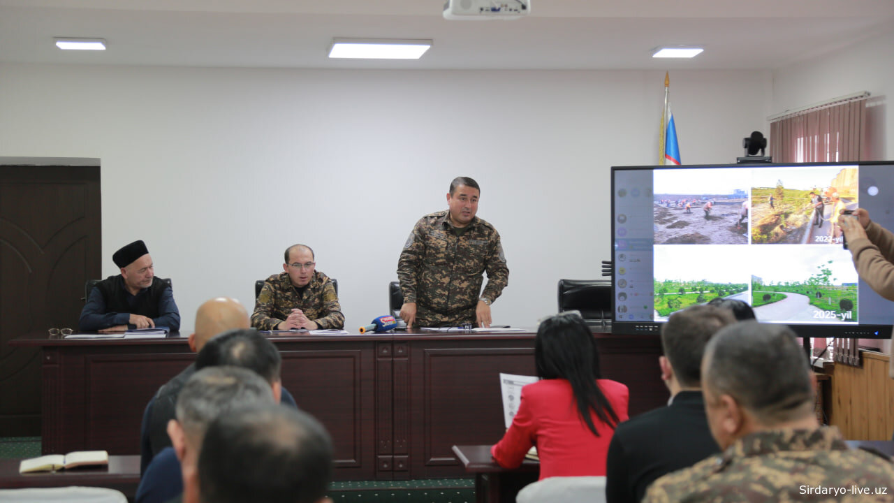 Сирдарё вилояти Экология, атроф-муҳитни муҳофаза қилиш ва иқлим ўзгариши бошқармаси томонидан матбуот анжумани ўтказилди